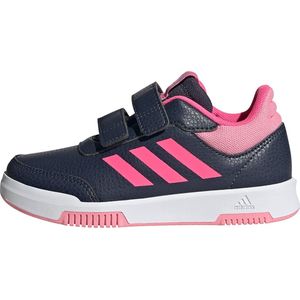 Adidas Tensaur Sneaker met haak en lus, uniseks kind, schaduwblauw/lichtroze/zalig roze, 38 2/3 EU