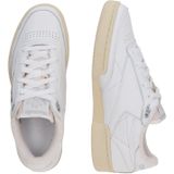 Sneakers - Leer - Glad Leer - Ronde Neus - Logoprint