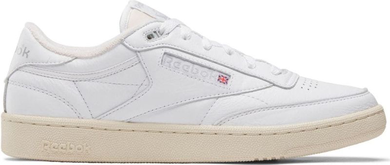 Sneakers - Leer - Glad Leer - Ronde Neus - Logoprint