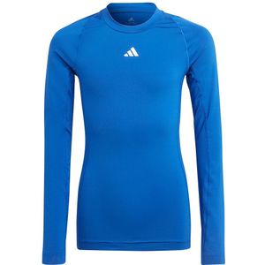 adidas Techfit Ondershirt - Blauw - Katoen/Gerecycled Polyester