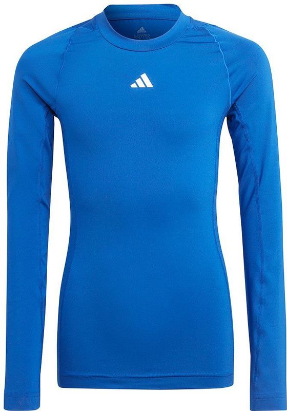 adidas Techfit Ondershirt - Blauw - Katoen/Gerecycled Polyester