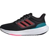 adidas Ultrabounce Junior Sneakers voor kinderen, uniseks, Core Zwart Lucid Roze Wolk Wit, 4 UK