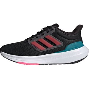 adidas Ultrabounce Junior Sneakers voor kinderen, uniseks, Core Zwart Lucid Roze Wolk Wit, 4.5 UK