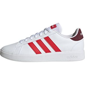 adidas Grand Court TD Lifestyle Court Casual Shoes heren Sneaker, ftwr white/better scarlet/shadow red, 46 EU