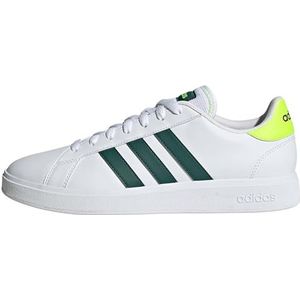 adidas Grand Court TD Lifestyle Court Casual Shoes heren Sneaker, ftwr white/collegiate green/lucid lemon, 44 2/3 EU