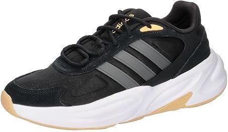 adidas Ozelle Cloudfoam Lifestyle Hardloopschoenen voor dames, Core Black/Grey Five/Acid Orange