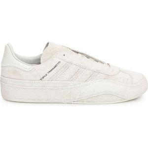 Y-3, Schoenen, Heren, Wit, 44 EU, Suède, Witte Suède Fringe Sneakers voor Mannen