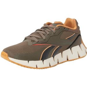 Reebok Unisex Zig Dynamica 4 Sneaker, Grout F23 Pure Grey 8 Court Brown F23 R, 42.5 EU