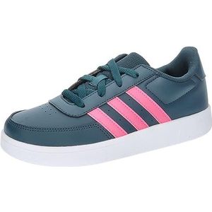 adidas Breaknet Lifestyle Court Lace Sneakers uniseks-kind, arctic night/lucid pink/ftwr white, 28 EU