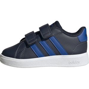 adidas Unisex Baby Grand Court Lifestyle Hook and Loop Sneakers, Legend Ink/Team Royal Blue/FTWR White, 24 EU, Legend Ink Team Royal Blue Ftwr White, 24 EU