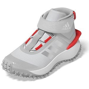 adidas Fortatrail El K, Shoes-Low (Non Football), Silver Met./Silver Met./Solar Red, 36 2/3 EU, Silver Met Silver Met Solar Red
