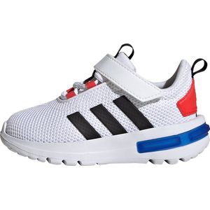 adidas Racer TR23 Sneaker uniseks-kind, Ftwr White/Core Black/Bright Red Strap, 32 EU