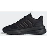 Adidas, Zwarte Sneakers met Rubberen Zool Zwart, Heren, Maat:43 1/3 EU