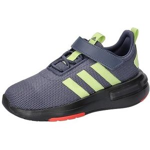 adidas Racer TR23 Sneaker uniseks-kind, Shadow Navy/Pulse Lime/Core Black Strap, 35 EU