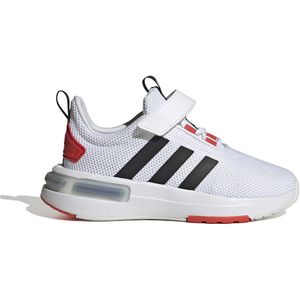 adidas Racer TR23 Sneaker uniseks-kind, Ftwr White/Core Black/Bright Red Strap, 35 EU