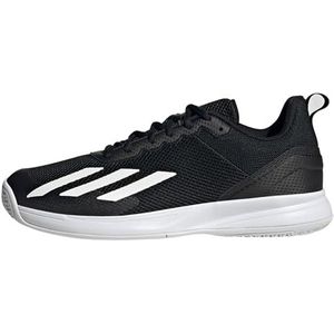 adidas Courtflash Speed Tennis heren Sneakers, core black/ftwr white/matte silver, 40 2/3 EU