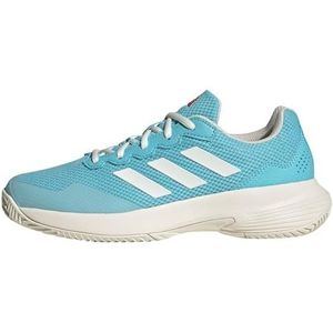 adidas Gamecourt 2.0 tennisschoenen voor dames, laag, Light Aqua Off White Bright Red