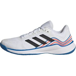adidas Novaflight Volleybal heren Sneakers, ftwr white/core black/bright royal, 46 2/3 EU