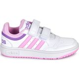 adidas Hoops Lifestyle Basketball Hook-and-Loop uniseks-kind Sneakers, ftwr white/bliss lilac/violet fusion, 35 EU