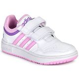adidas Hoops Lifestyle Basketball Hook-and-Loop uniseks-kind Sneakers, ftwr white/bliss lilac/violet fusion, 35 EU