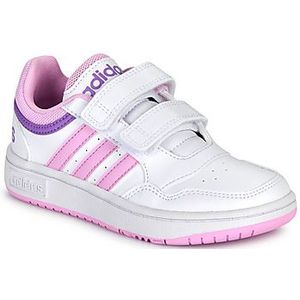 adidas Hoops Lifestyle Basketball Hook-and-Loop uniseks-kind Sneakers, ftwr white/bliss lilac/violet fusion, 35 EU