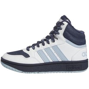 adidas Hoops Mid 3.0 K uniseks-kind Sneaker, ftwr white/shadow navy/wonder blue, 33 EU