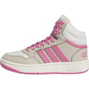 Adidas Hoops Mid sneakers voor uniseks, wonderbeige/roze fusion/gebroken wit, 38 EU