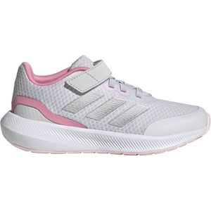 adidas RunFalcon 3.0 Elastic Lace Top Strap Sneakers uniseks-kind, dash grey/silver met./bliss pink, 36 2/3 EU