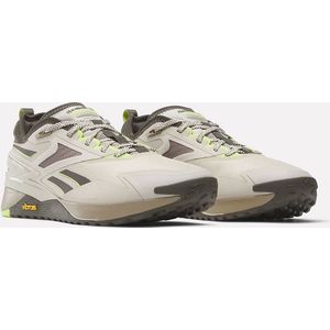 Reebok Nano X3 Adventure Sneaker voor unisex, Gipspleister F23 Laser Lime F23, 39 EU