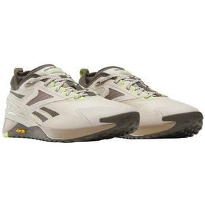 Reebok Nano X3 Adventure Sneaker voor unisex, Gipspleister F23 Laser Lime F23, 37.5 EU