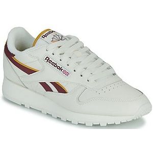 Reebok Klassieke lederen sneaker voor dames, Krijt Classic Kastanjebruin F23 Retro Gold F23 R