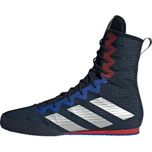 Adidas Box Hog 4 - Boksschoenen - Zwart/Blauw/Rood - 43 1/3