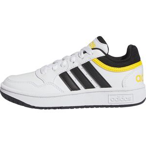 adidas Hoops 3.0 Sneaker Kinder IF2726 - cloud white/core black/bold gold 32 für Kinder, weiß, Gr. 34 EU / 2 UK