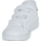 adidas Advantage Court Lifestyle Hook-and-Loop Sneakers uniseks-kind, Ftwr White/Core Black/Silver Met., 31 EU