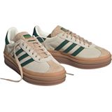 adidas - Gazelle Bold Sneakers - Beige - Suède - Collegiate Green