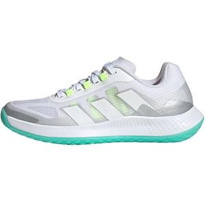 adidas Forcebounce Volleybal Sneakers voor dames, Ftwr Wit Ftwr Wit Zilver Met, 42 EU