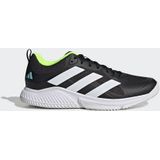 adidas - Court Team Bounce 2.0 - Sneakers - Core Black/Ftwr White/Flash Aqua - Dames