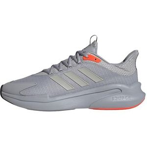 adidas Alphaedge + heren Sneaker, halo silver/grey two/solar red, 42 EU
