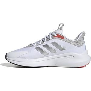 adidas Alphaedge + heren Sneaker, ftwr white/silver met./bright red, 46 EU