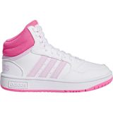 adidas Unisex Kids Hoops Mid Basketbalschoen, Ftwr White Orchid Fusion Lucid Pink, 38.50 EU