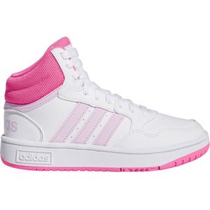 adidas Hoops Mid uniseks-kind sneakers, ftwr white/orchid fusion/lucid pink, 28.5 EU