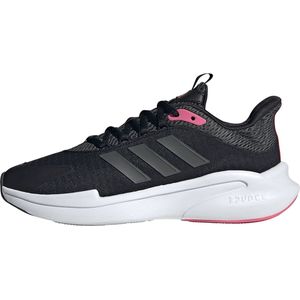 adidas Alphaedge + Sneakers voor dames, Core Zwart Grijs Zes Roze Fusion, 42 EU
