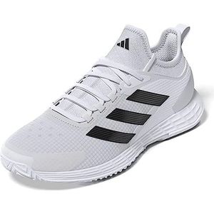 adidas Adizero Ubersonic 4.1 M, schoenen Low (Non Football) heren, Ftwr White/Core Black/Matte Zilver, 48 2/3 EU, Ftwr White Core Zwart Mat Zilver