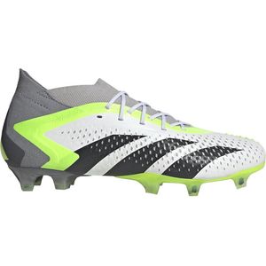 adidas Predator Accuracy.1 Gras Voetbalschoenen (FG) Wit Grijs Felgeel Zwart