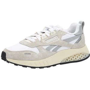 Reebok Unisex's klassieke lederen Hexalite Sneaker, Ftwr Wit Zuiver Grijs 3 Albast, 36 EU