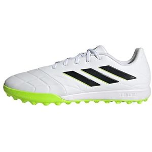 adidas Copa Pure.3 Turf uniseks-volwassene Football Shoes (Turf), Ftwr White/Core Black/Lucid Lemon, 40 EU
