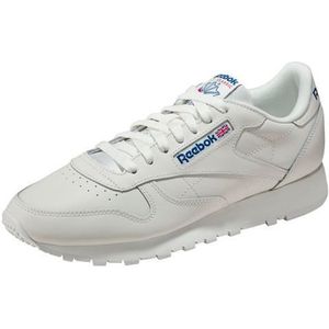 Reebokvoor mannen. 100032947 Klassieke leren sneakers wit (42), Leer, Plat, Veters, Casual