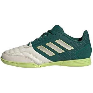 adidas Top Sala Competition Indoor uniseks-kind Voetbalschoenen (Indoor), off white/collegiate green/pulse lime, 28 EU