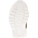 Sneakers - Crème Licht Oranje - Nylon en Suède Bovenwerk