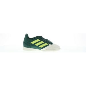 adidas Super Sala 2 Voetbalschoenen voor jongens (binnen), Collegiate Green Pulse Lime Off White, 4.5 UK